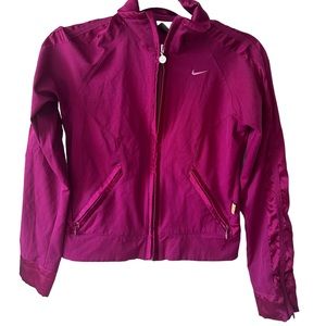 Nike Pink Crop Full Zip Long Sleeve Sweatshirt. Size XS